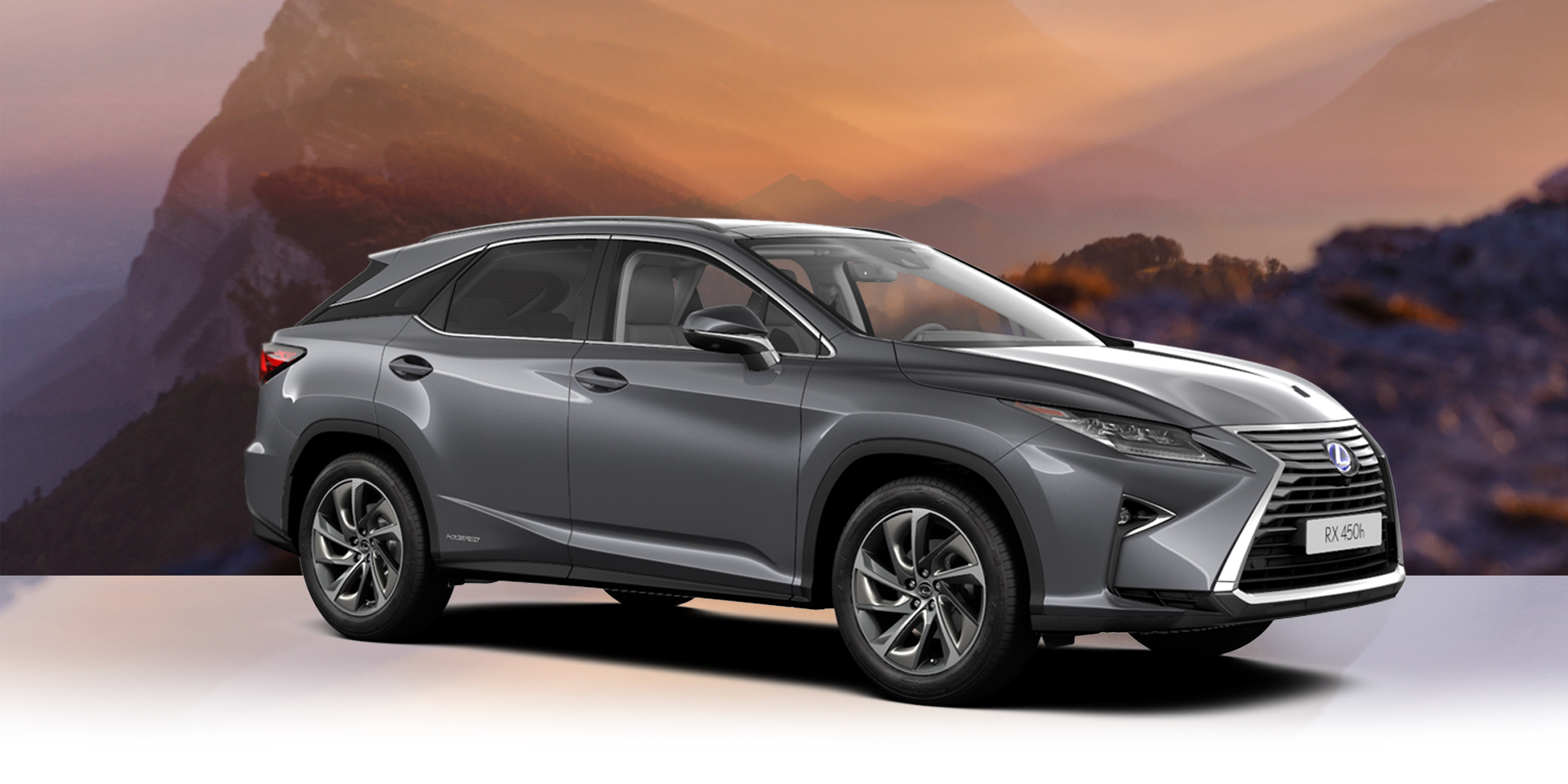 Vista lateral del Lexus RX 450h