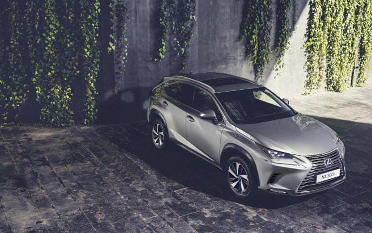 Vista superior del Lexus NX 300h